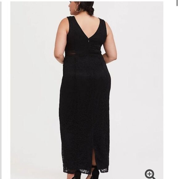 NWTs TORRID Black Lace Gown Sz 4X - Picture 3 of 11